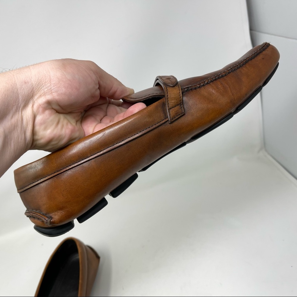 Prada shoes loafers belt leather driving shoes slip on in size 11 - Picture 14 of 16